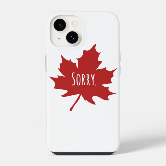 Lustiger Kanadier iPhone Hülle (Rückseite)