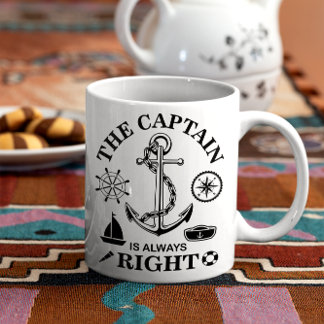 Lustiger Kapitän Kaffeetasse