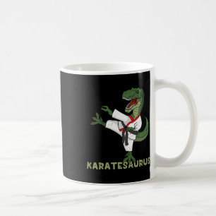 Lustiger Karate-Dinosaurier Karatesaurus T-Rex Gra Kaffeetasse