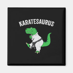 Lustiger Karate T Rex Dinosaur Süßer Dino Kampfspo Magnet