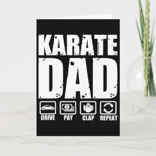 Lustiger Karate-Vater Kampfsport Vater Humor Väter Karte