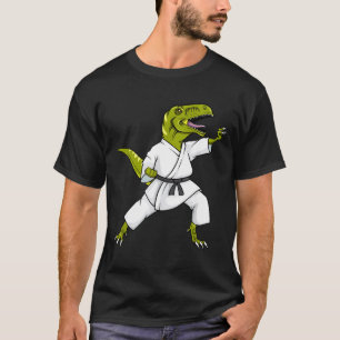 Lustiger Karatesaurus T-Rex Dinosaur Karate Samura T-Shirt