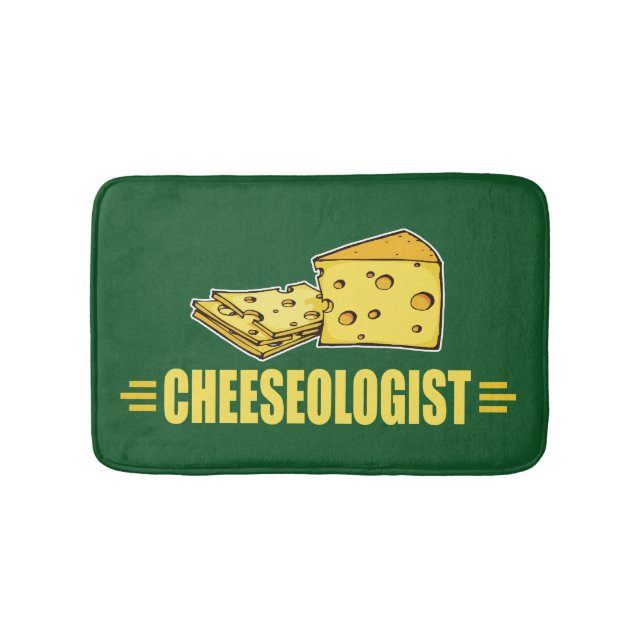 Lustiger Käse Cheeseologist Cheesehead Badematte (Vorderseite)