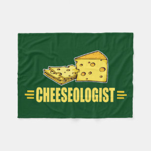 Lustiger Käse Käseologe Käsekopf Fleecedecke
