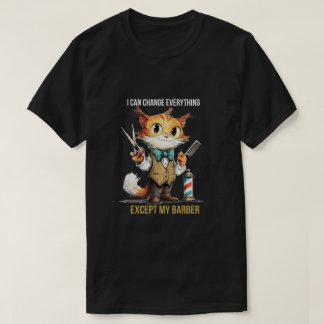 Lustiger Katz-Friseur-Shirt T-Shirt