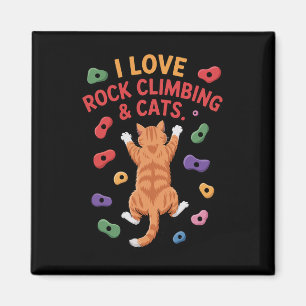 Lustiger Katzen-Felsenkletterer Indoor-Wand-Halte- Magnet