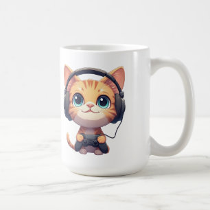 Lustiger Katzen-Gamer – Geschenk für Katzenliebhab Kaffeetasse