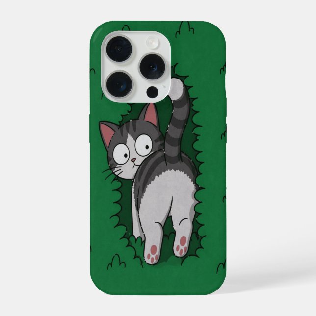 Lustiger Katzen-Handyhülle iPhone Hülle (Rückseite)