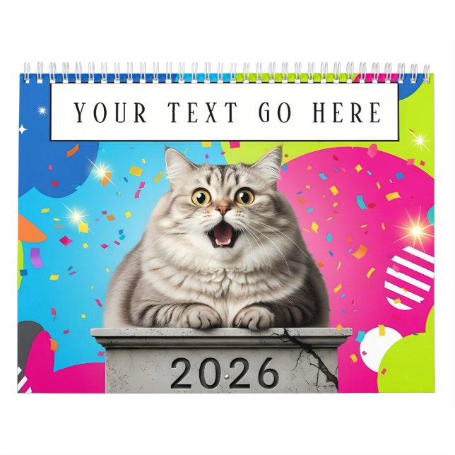 Lustiger Katzen-Meme-Kalender 2026 Kalender (Titelbild)