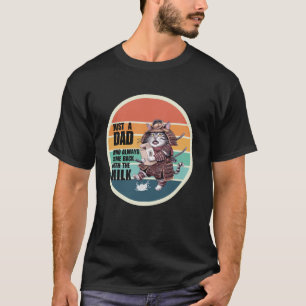 Lustiger Katzen-Samurai, nur ein Vater T-Shirt