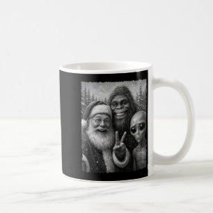 Lustiger Katzen-Santa-Bigfoot-Alien-Weihnachten-Se Kaffeetasse