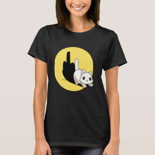 Lustiger Katzen Schatten - Katzenliebhaber T-Shirt