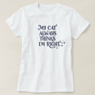 Lustiger Katzen-Text T-Shirt