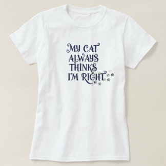 Lustiger Katzen-Text T-Shirt
