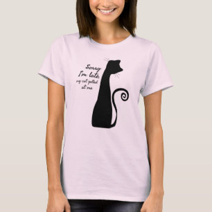 Lustiger Katzen-Zitat-Minimalist-Humor für Katzenl T-Shirt