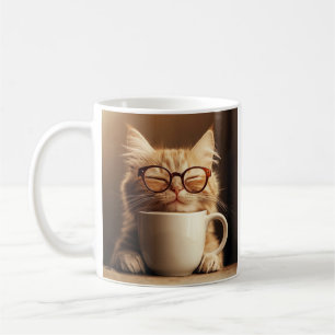 Lustiger Katzenbecher - Kaffeezeit Kaffeetasse