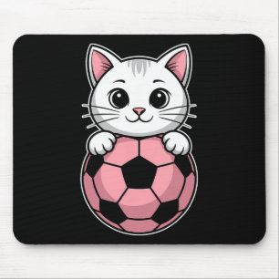 Lustiger Katzenfußball Mousepad
