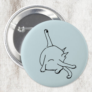 Lustiger Katzenhumor Button