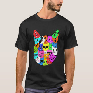 Lustiger Katzenliebhaber Katzenbesitzer Familient  T-Shirt