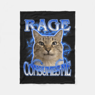 Lustiger Katzenliebhaber Lustige alberne anstarren Fleecedecke