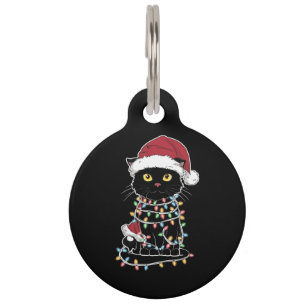 Lustiger Katzenliebhaber Weihnachtslichter Haustiermarke