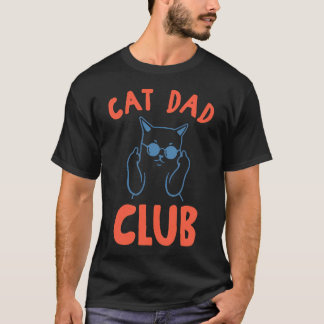 Lustiger Katzenpapa Club Das Leben Ist Besser Mit T-Shirt