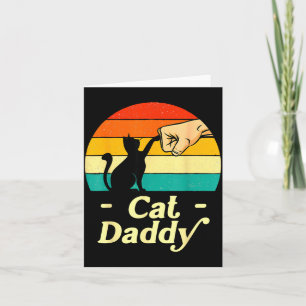 Lustiger Katzenpapa Vintage Katzenliebhaber Katzen Karte