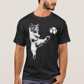 Lustiger Katzensoccer T-Shirt