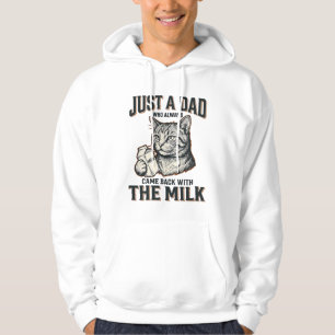 Lustiger Katzenvater kam mit der Milch Vintage-Shi Hoodie
