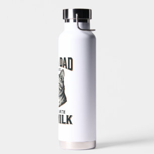 Lustiger Katzenvater kam mit der Milch Vintage-Shi Trinkflasche