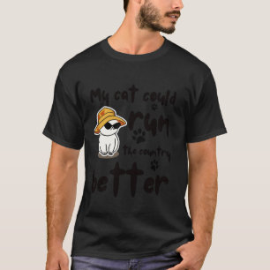 Lustiger Katzenwitz Politisch Sarkastischer Tier S T-Shirt