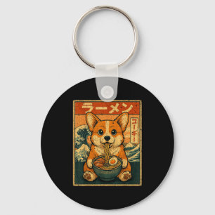 Lustiger Kawaii Ramen Corgi Japanische Nudeln Corg Schlüsselanhänger