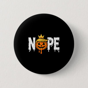 Lustiger Kein König Halloween 2025 Distressed USA- Button