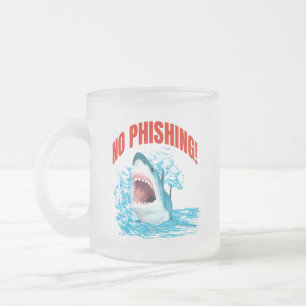 Lustiger Kein-Phishing-Hai Mattglastasse