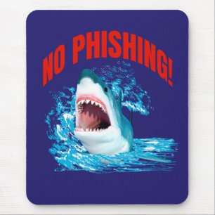 Lustiger Kein-Phishing-Hai Mousepad