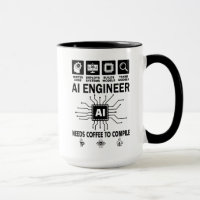 Lustiger KI-Ingenieur Künstliche Intelligenz Techn