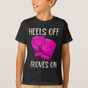 Lustiger Kickboxen-Box-Spruch Fersen Frei Handschu T-Shirt