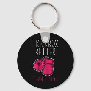 Lustiger Kickboxer für Frauen - Ich liebe Kickboxe Schlüsselanhänger