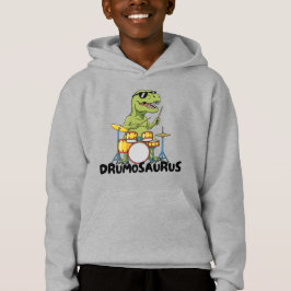 Lustiger Kid-Drummer - Prähistorisches Tier  Hoodie