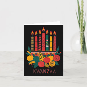 Lustiger Kinara Sieben Kerzen Kwanzaa-Feier 1  Karte
