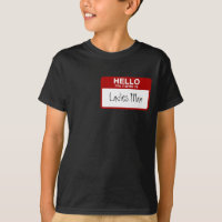 Lustiger KinderT - Shirt, hallo mein Name ist