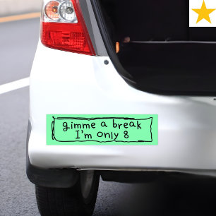 Lustiger Kinderwitz kindischer Fahrhumor Autoaufkleber