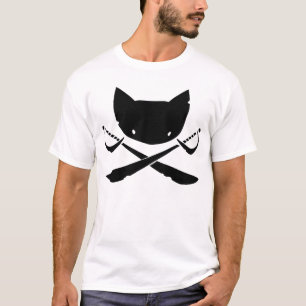Lustiger Kitty-Piraten-T - Shirt