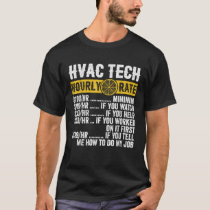 Lustiger Klassiker-Stundensatz für HLK-Techniker T-Shirt