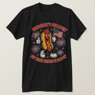 Lustiger Klatsch-Wiener Patriotischer Meme T-Shirt