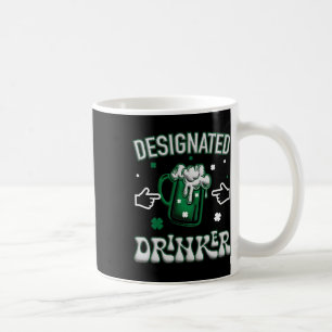 Lustiger Kleeblatt irischer bestimmter Trinker St. Kaffeetasse