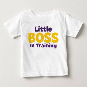 Lustiger Kleiner Boss Süße Babyphrase Baby T-shirt