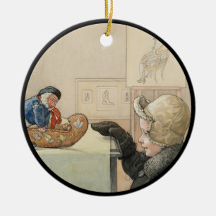 Lustiger kleiner Gefährte Keramikornament