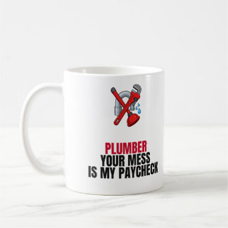 Lustiger Klempner Becher Dein Chaos ist mein Gehal Kaffeetasse