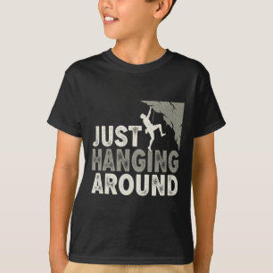 Lustiger Kletter Bouldering Bergsteigen T-Shirt